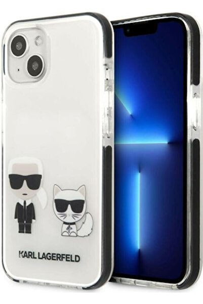 Karl Lagerfeld Karl & Choupette Πίσω Κάλυμμα Πλαστικό / Σιλικόνης Λευκό (iPho...