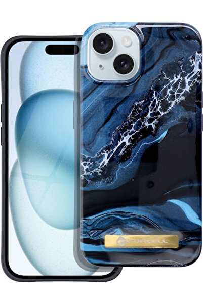 Forcell F-protect Mirage Case Συμβατή με Magsafe για iPhone 15 Plus Ocean Marble
