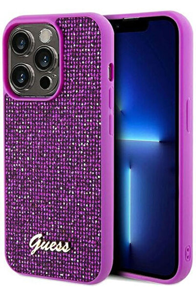 Guess Disco Metal Script Back Cover Plastic Fuchsia (iPhone 14 Pro Max) Code:...