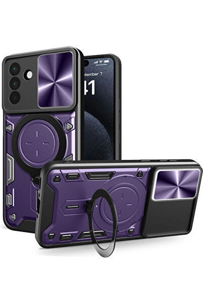 Techsuit Camguard Pro Πίσω Κάλυμμα Μεταλλικό Μωβ (Samsung Galaxy A56 5G, Tech...
