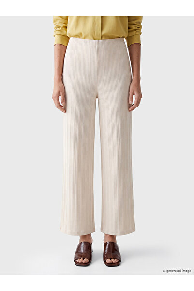 LC Waikiki بنطال رياضي نسائي مخطط بخصر مطاطي