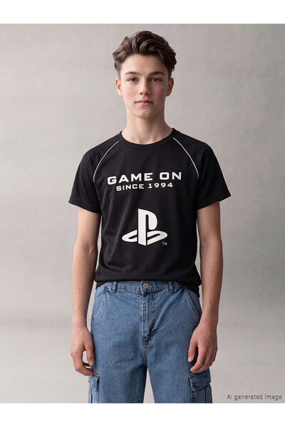 LC Waikiki Esvab • Modern & Distinctive Boys' Playstation Printed T-Shirt