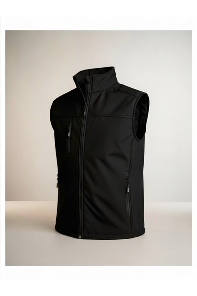 KDM KAFKAS TACTİCAL Erkek Yelek Softshell Su Geçirmez Tam Fermuarlı Cepli Nor...