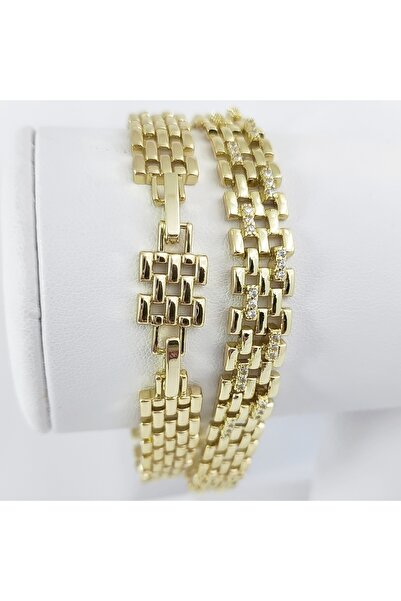 Milena BRATARA DAMA PLACATA CU AUR 14K -LUNGIME 19CM