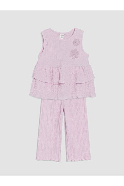 LC Waikiki Esvab • Modern & Distinctive Floral Embroidered Girls' Set