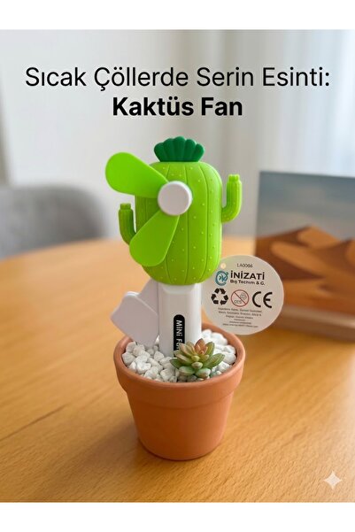 denizatigrup KAKTÜS TASARIMLI MİNİ FAN