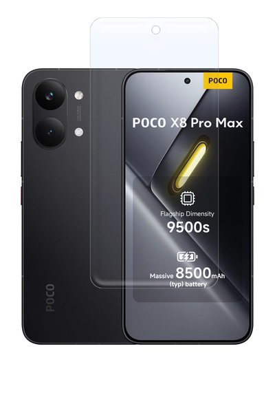 Phonextra Xiaomi Poco X8 Pro Max Uyumlu HD Parlak Nano Ekran Koruyucu 9H Esne...