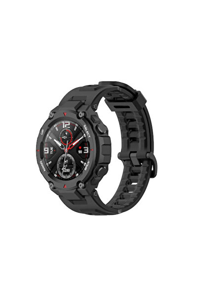 Techsuit Λουράκι Σιλικόνης Μαύρο (Amazfit T-Rex)