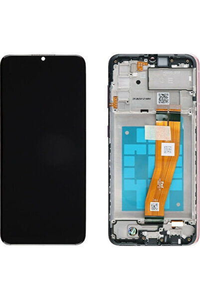 Samsung Οθόνη με μηχανισμό αφής και πλαίσιο για Galaxy A02s (Μαύρο) Κωδικός: ...