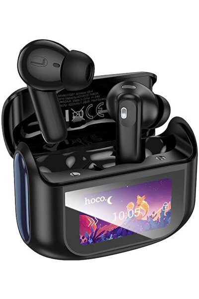 hoco. Hoco EQ21 Ενδοωτικά Ακουστικά Bluetooth Handsfree με Θήκη Φόρτισης Μαύρα