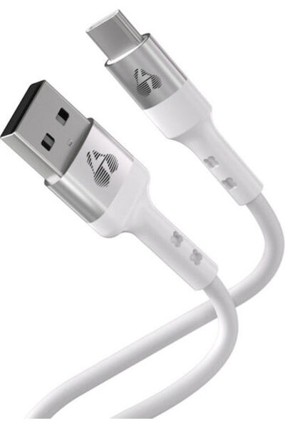 POWERTECH Καλώδιο USB 2.0 USB-C αρσενικό - USB-A 60W Λευκό 1μ (PTR-0162)