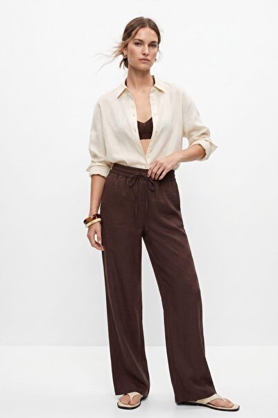 Rays Pantaloni largi maro 8561A