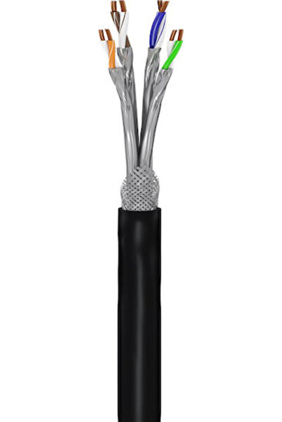 goobay Καλώδιο Ethernet S/FTP Κατηγορίας 7 (10Gbps) Ατερμινολογημένο 50μ Μαύρ...