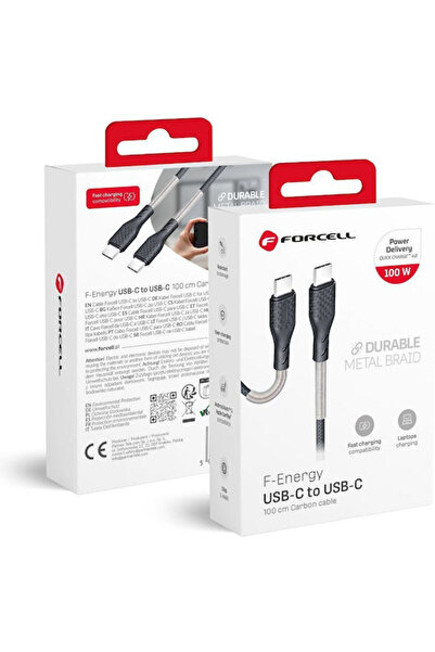 OEM Καλώδιο USB 2.0 USB-C αρσενικό - USB-C 100W Μαύρο 1μ