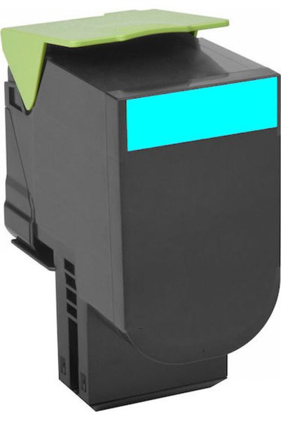 OEM Συμβατό τόνερ για εκτυπωτή λέιζερ Lexmark 80C2SC0 2000 σελίδες Κυανό