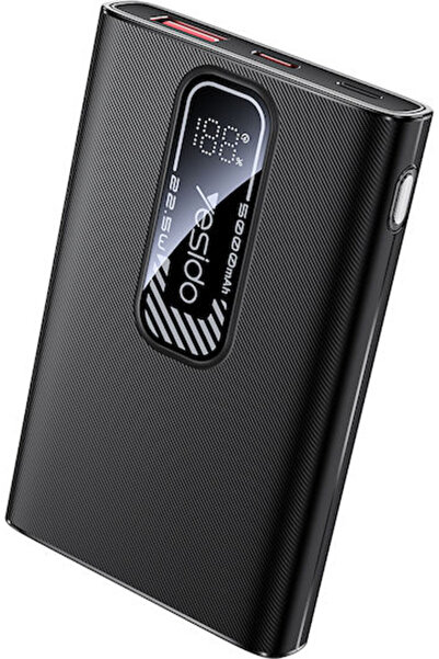 Yesido YP92 Power Bank 5000mAh 22.5W με θύρα USB-A και θύρα USB-C Μαύρο