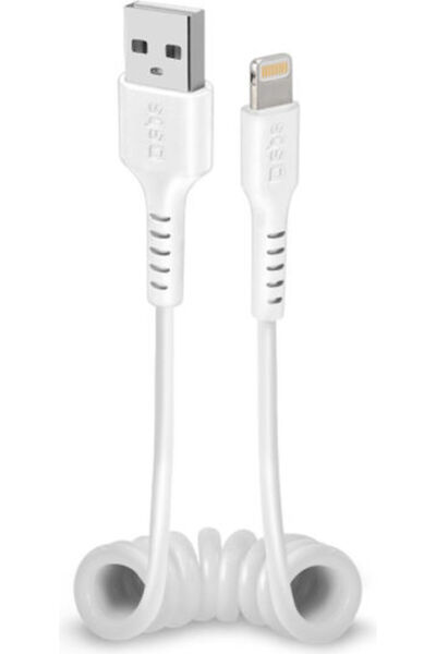SBS Καλώδιο USB-A σε Lightning Λευκό 0,5μ