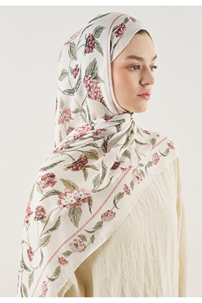 Freshscarfs Pearl Bloomy Pattern Soft Viscose Shawl