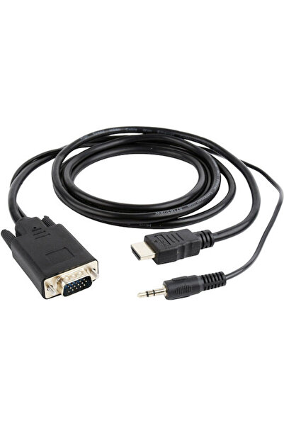 Cablexpert Καλώδιο HDMI Αρσενικό - VGA Αρσενικό 3μ Μαύρο Κωδικός: A-HDMI-VGA-...