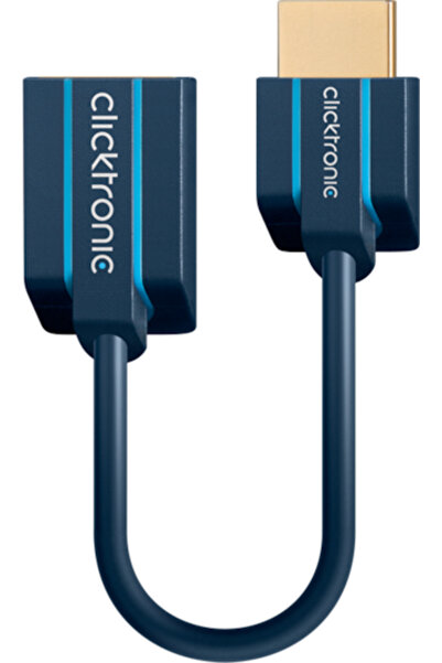 CLICKTRONIC 70700 Μετατροπέας HDMI αρσενικό σε HDMI θηλυκό Μπλε 1 τεμάχιο