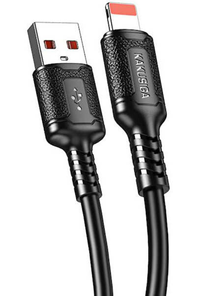 KAKUSİGA Καλώδιο USB-A σε Lightning Μαύρο 1μ (KSC-984-L-BK)