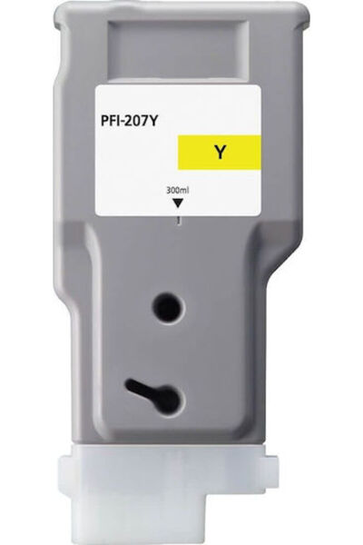 OEM Συμβατό μελάνι για εκτυπωτές inkjet Canon PFI-207Y 300ml Κίτρινο 1 τεμάχιο