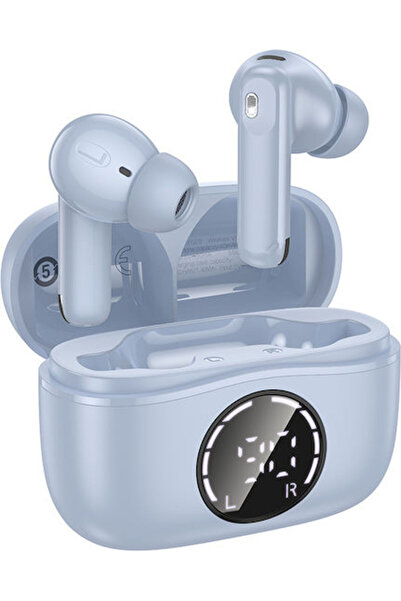 hoco. Hoco EQ22 Ενδοωτικά Ακουστικά Bluetooth Handsfree με Θήκη Φόρτισης Μπλε
