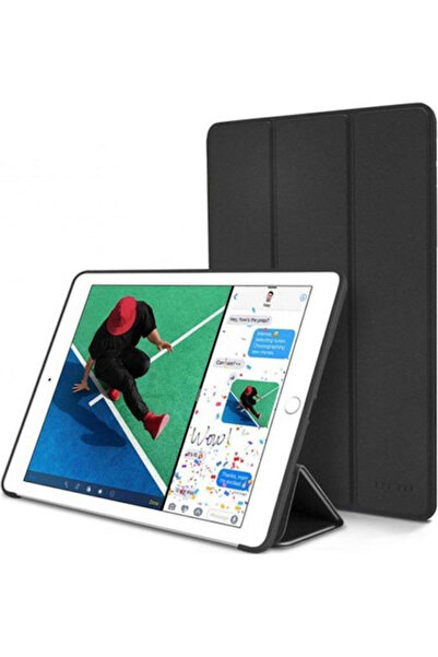 inos Έξυπνη Αναδιπλούμενη Θήκη Μαύρη (iPad 2017/2018 9.7")