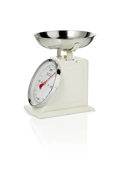 FWM Vintage Mechanical Kitchen Scale,2-3 kg Capacity, Stainless Steel Bowl, C...