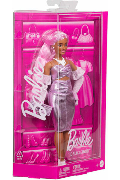 Barbie Πολυτελής Κούκλα Μόδας με Ροζ Μαλλιά για 3+ ετών