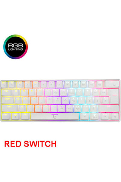 white shark Shinobi 2 Μηχανικό Πληκτρολόγιο Gaming 60% με προσαρμοσμένους κόκ...