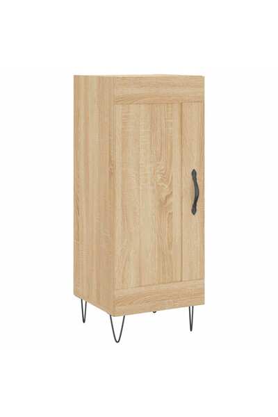 vidaxl Servantă, stejar sonoma, 34,5x34x90 cm, lemn compozit