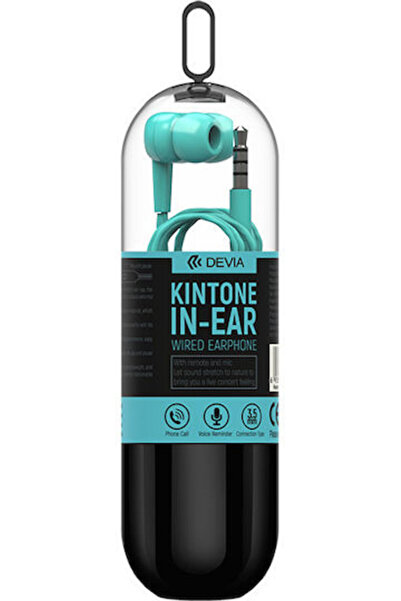 Devia Kintone Ενδοωτικά Ακουστικά Handsfree με Βύσμα 3.5mm Μπλε
