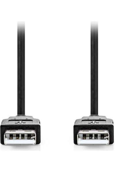 Nedis Καλώδιο USB 2.0 5μ Αρσενικό Α-τύπου Ασημί