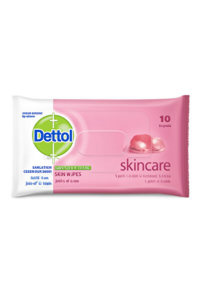Dettol Dettol Skin Care Wipes (10 Wipes) |   Wipes 10 Skin Care