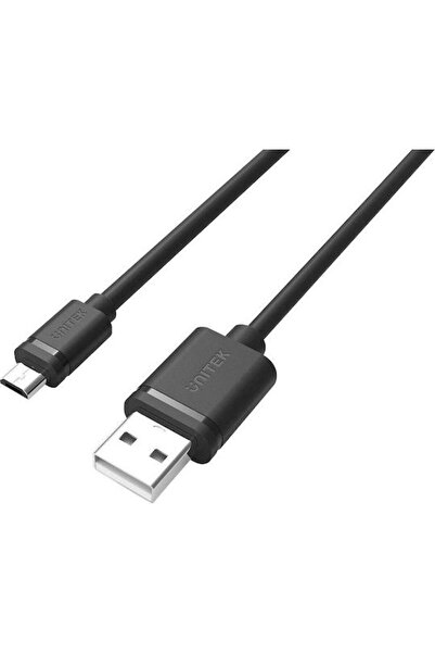 Unitek Καλώδιο USB 2.0 σε micro USB, κανονικό, 1.5μ (Y-C434GBK)