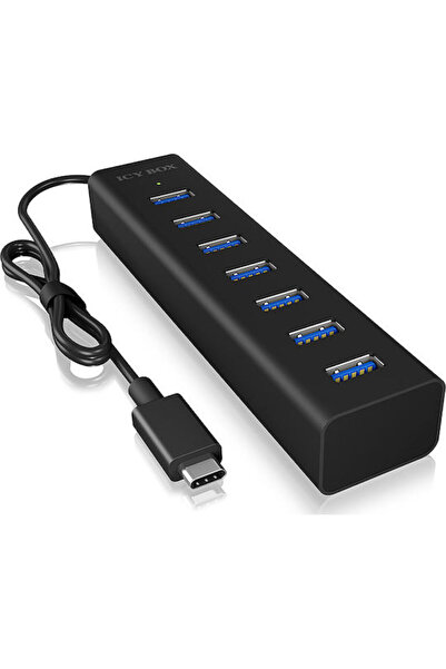 ICY BOX USB 3.0 Διανομέας 7 θυρών με σύνδεση USB-C Κωδικός: IB-HUB1700-C3