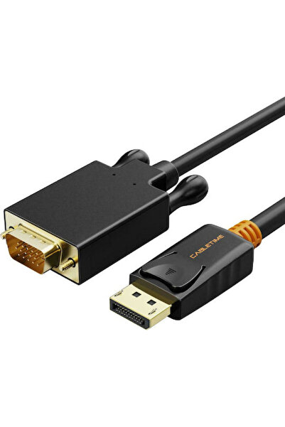 Cabletime Καλώδιο DisplayPort αρσενικό - VGA αρσενικό 3μ Μαύρο ()