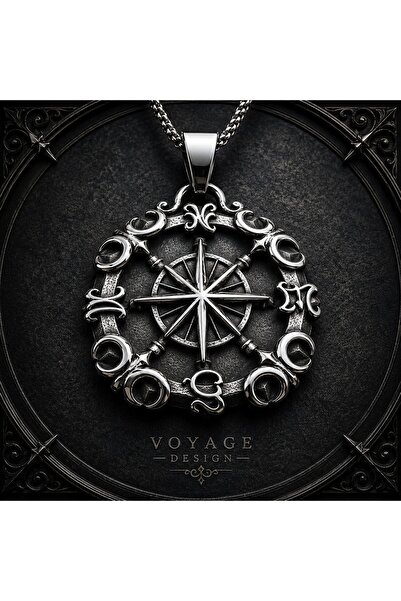 voyageaccessory Anthracite Color Gothic Style Stainless Steel Double Sided Us...