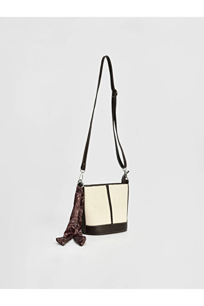 LC Waikiki Ecru Canvas Women's Shoulder Bag