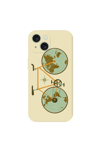 Other Apple iPhone 15 Plus Bike map Transparent Silicone TPU Θήκη