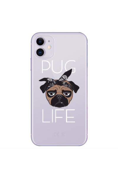 Other Apple iPhone 11 Pug Life Transparent Silicone TPU Θήκη