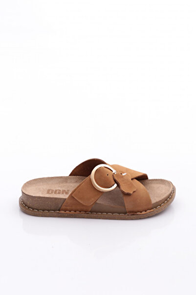 DGN S129 Women's Belt Buckle Detailed Slippers