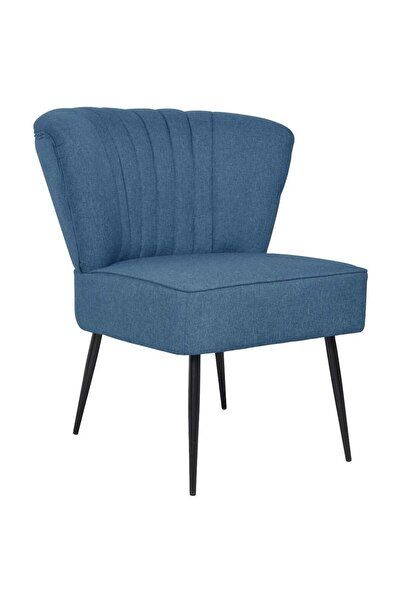 vidaxl Scaun cocktail, albastru, material textil