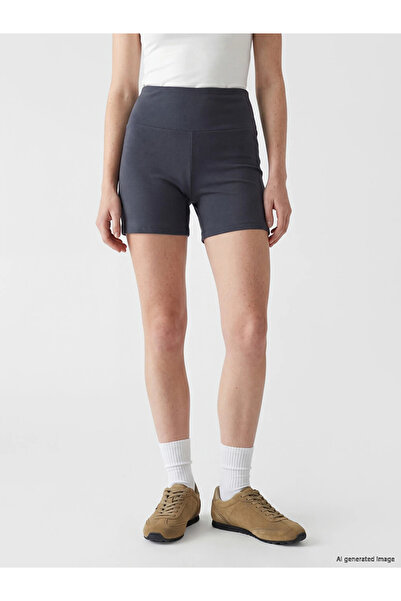 LC Waikiki Anthracite Elastic Waist Women's Shorts Leggings