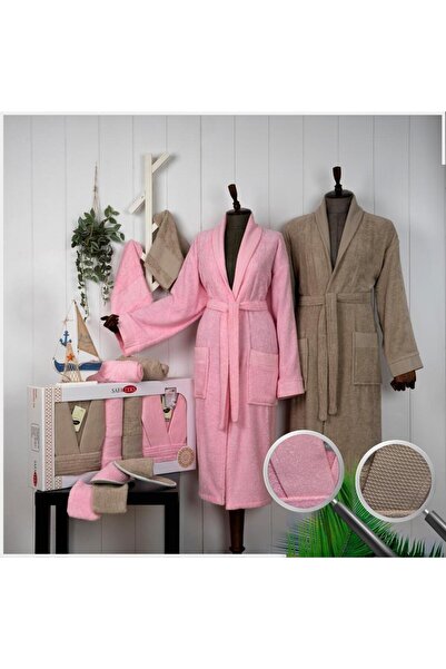 Roya Luxury 12-Piece Bathrobe Set 100% Cotton Comfort and Luxury