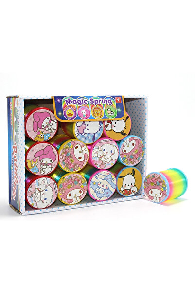 Marsilyan Sanrio Character Magic Spring Stress Spring - Rainbow Colored Toy S...
