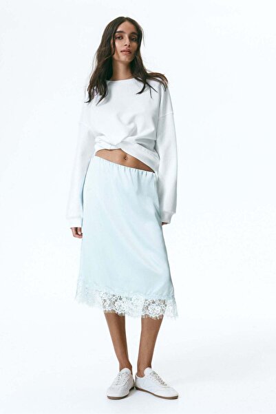 H&M Lace-trimmed skirt