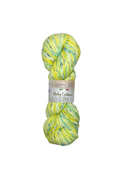 Etrofil Baby Cashmere Knitting Yarn Lemon Mint 10% Cashmere 90% Polyamide 100...