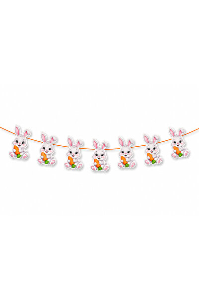 Parti Konsepti Diş Buğdayı Tavşan Banner 120 cm